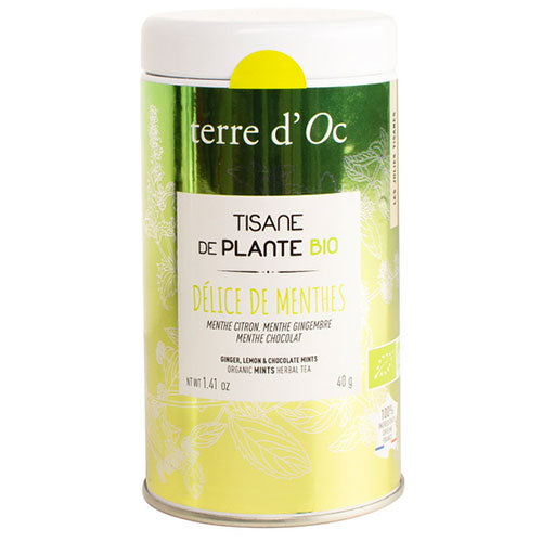 Mix de trei ceaiuri de menta (ciocolata/ghimbir) Terre d'Oc