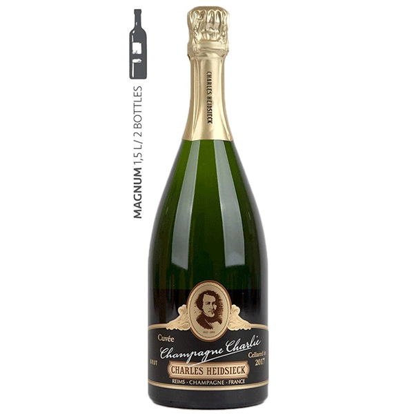 CHARLES HEIDSIECK Cuvee Champagne Charlie 2017 MAGNUM in Cutie de Lemn - Delicatessen Delicatessen