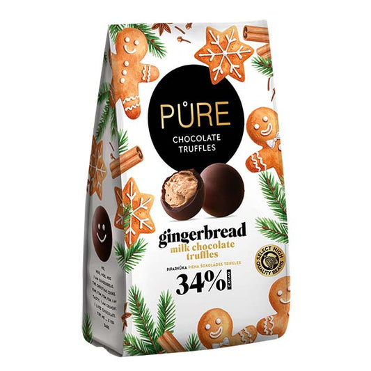 Trufe de ciocolată cu lapte cu aromă de turtă dulce Pure Chocolate 120g Delicatessen