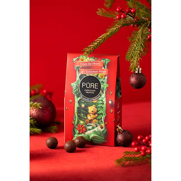 Asortiment de trufe Winter Red Pure Chocolate 120g