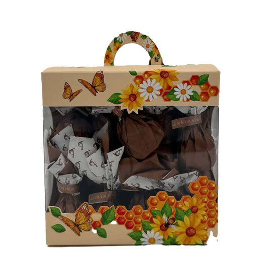 Cutie de primăvară cu smochine în ciocolată cu lapte și caramel sărat Rabitos Royale 400g Delicatessen