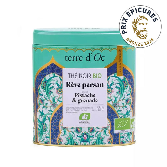 Ceai negru bio cu fistic și rodie Terre d'Oc 80g Terre d'Oc