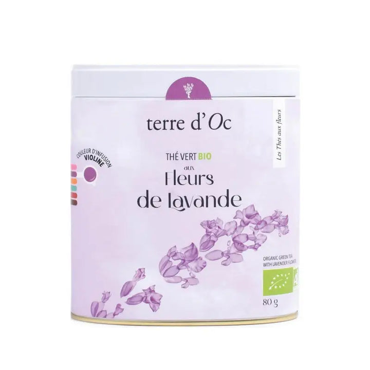 Ceai verde bio cu flori de lavanda Terre d'Oc 80g - Delicatessen Delicatessen Ceai