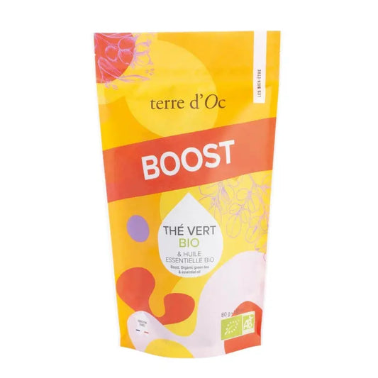 Ceai organic de plante cu uleiuri esențiale Boost Terre d'Oc 80g Delicatessen