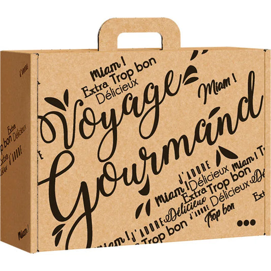 Valizetă din carton Voyage Gourmand 34.2 x 25 x 11.5 cm Delicatessen