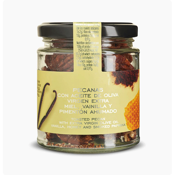 Nuci pecan cu ulei de masline extravirgin, miere, vanilie si paprika La Chinata 90g - Delicatessen Delicatessen De Rontait