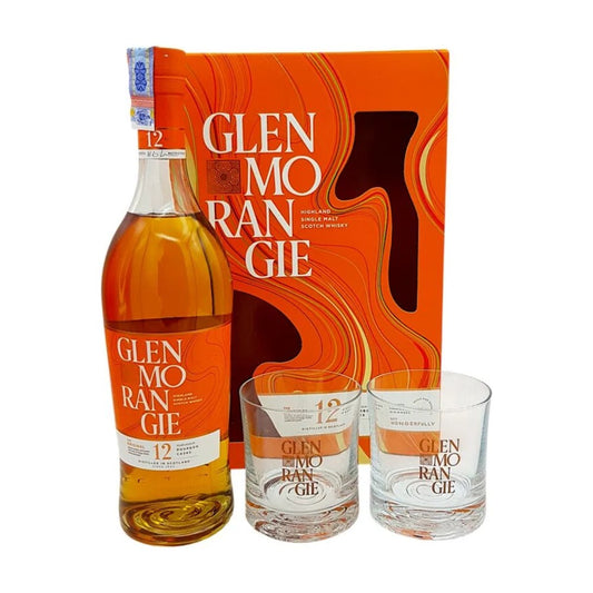 Whisky Glenmorangie The Original 12 Ani, 40%, 0.7L, cu 2 pahare Delicatessen