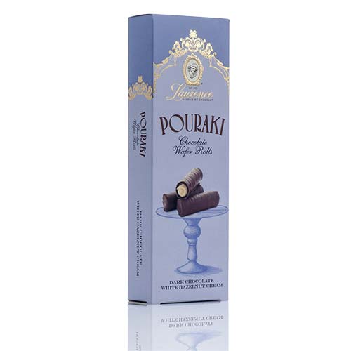 Pouraki cu ciocolată și cu cremă albă de alune Laurence Chocolate 110g Delicatessen