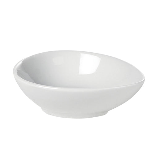 Bol mic din porțelan în forma de picatura, pentru gustări 9 x 7.5 x 3 cm Delicatessen