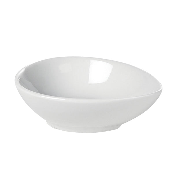 Bol mic din portelan in forma de picatura, pentru gustari 9 x 7.5 x 3 cm - Delicatessen Delicatessen Ceramica