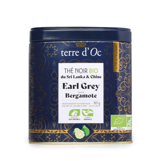 Ceai negru organic Earl Grey Terre d'Oc 80g Delicatessen
