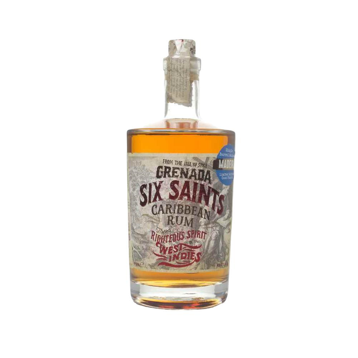 Rom Caraibian, Six Saints Madeira, cutie metalica 700ml - Delicatessen Delicatessen alcool