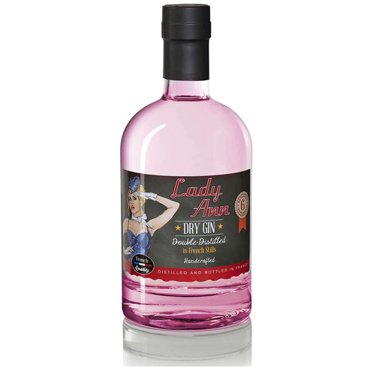Sticlă de gin Lady Ann Dry Rosé, 700 ml