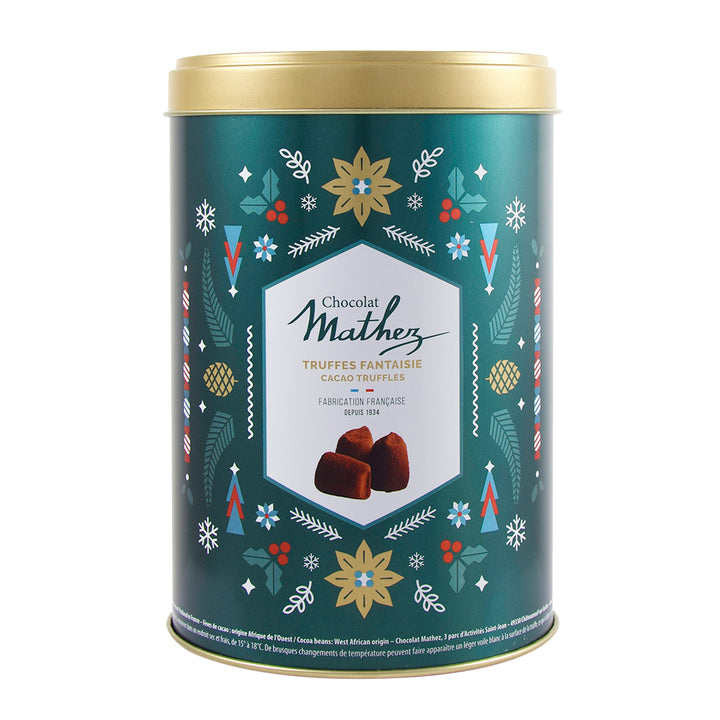 Green Gift - cutie cu trufe de ciocolata Mathez 500g - Delicatessen Delicatessen