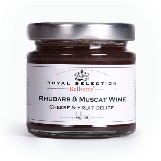 Confit pentru branza cu rubarba si vin Muscat Belberry 130g Delicatessen