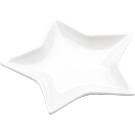 Farfurioară de porțelan în forma de stea 13.4 x 13.4 x 1.7 cm Delicatessen