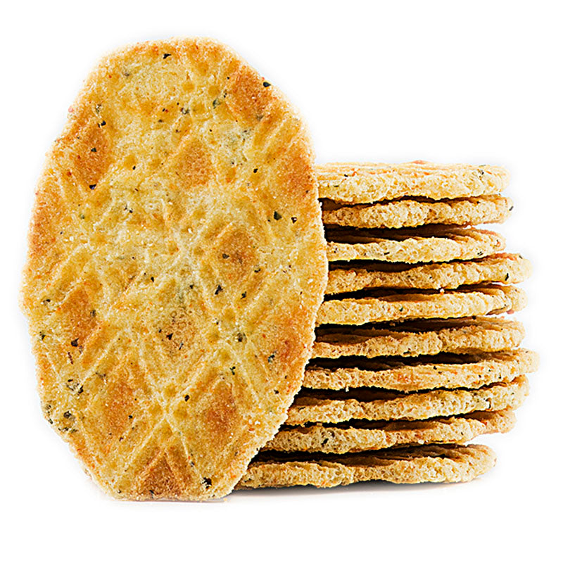 Crackers cu parmezan, busuioc si usturoi - Delicatessen Delicatessen De Rontait