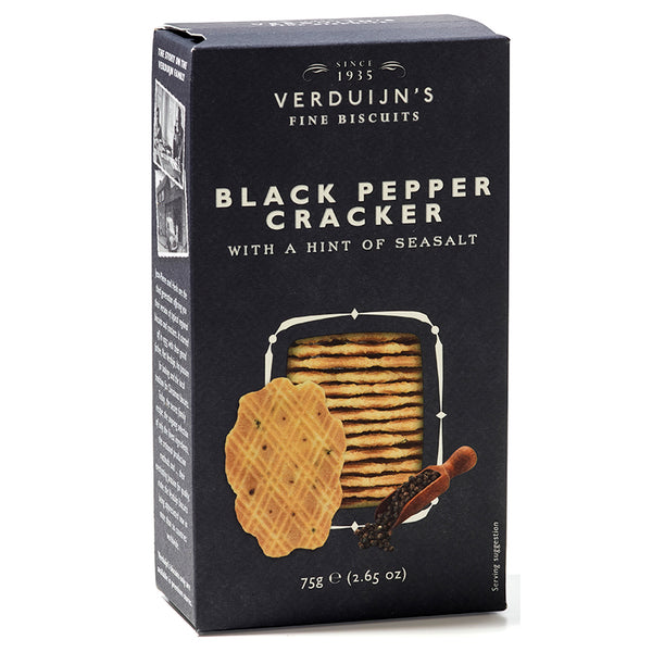 Crackers cu piper negru si un strop de sare marina Verduijn's Fine Biscuits 75g - Delicatessen Delicatessen De Rontait