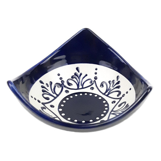 Bol cu trei colțuri din ceramică pictat manual Granada, Don Gastronom 12x7 cm Delicatessen