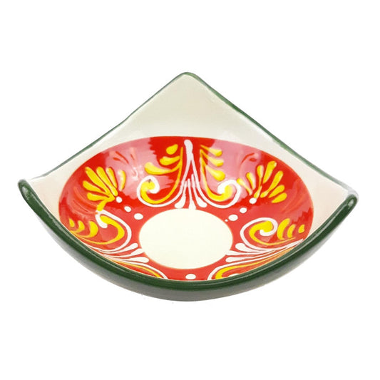 Bol cu trei colțuri din ceramică pictat manual Toledo, Don Gastronom 12x7 cm Delicatessen