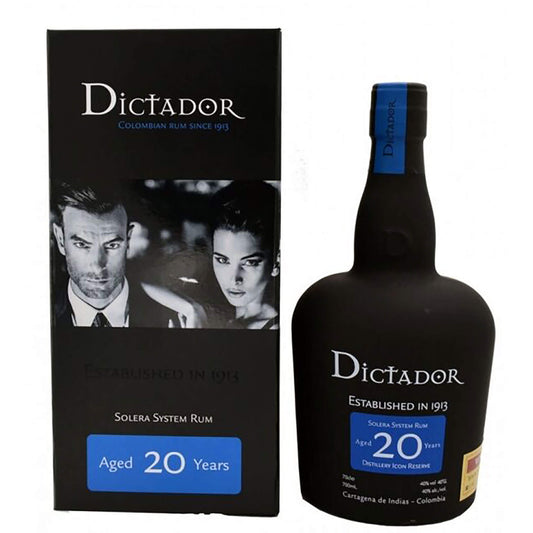 Sticlă de rom Dictador 20 ani Solera, 700 ml