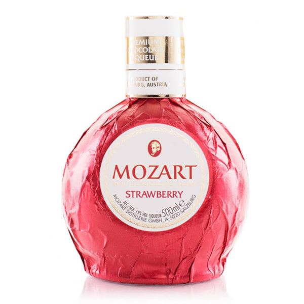 Lichior, crema de ciocolata alba cu capsuni, Mozart 500ml - Delicatessen Delicatessen alcool