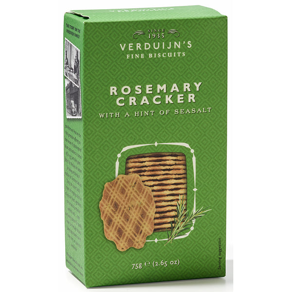 Biscuiti cu rozmarin si un strop de sare marina Verduijn's Fine Biscuits 75g - Delicatessen Delicatessen Biscuiti