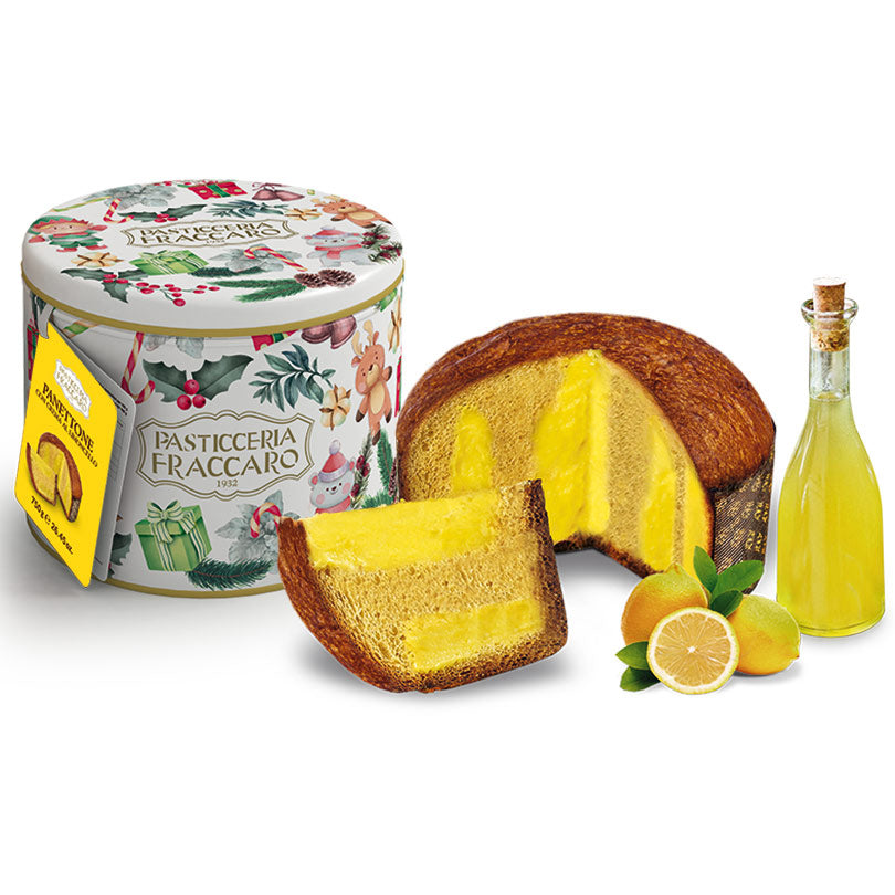 Panettone artizanal cu crema limoncello in cutie cadou - editie de Craciun - Delicatessen Delicatessen