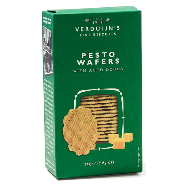 Biscuiti cu pesto si branza Gouda Verduijn's Fine Biscuits 75g - Delicatessen Delicatessen De Rontait