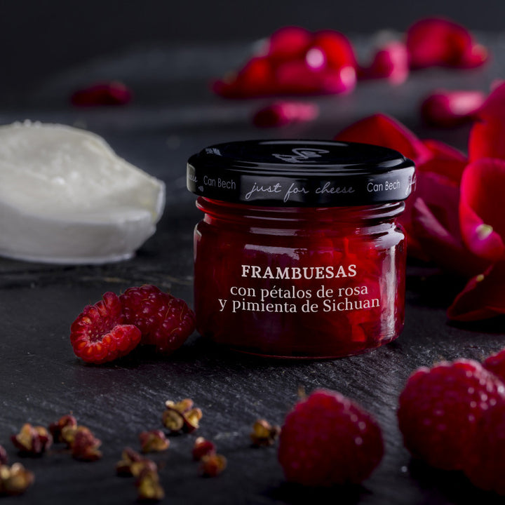 Sos pentru branza cu zmeura, petale de trandafiri si piper Sichuan CanBech 115g - Delicatessen Delicatessen Sosuri