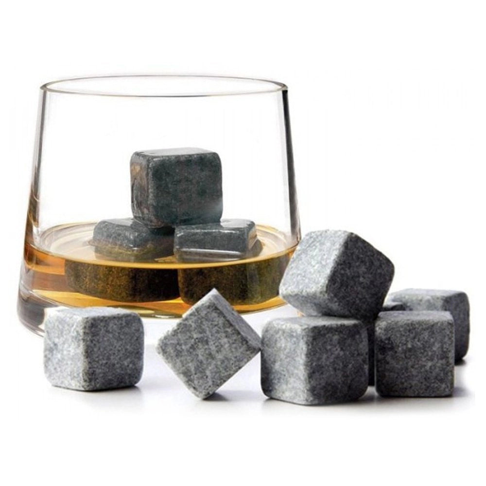 Set 9 Cuburi din roca pentru whisky