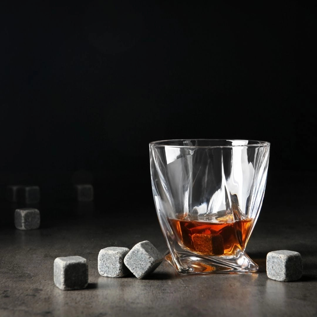 Set 9 Cuburi din roca pentru whisky