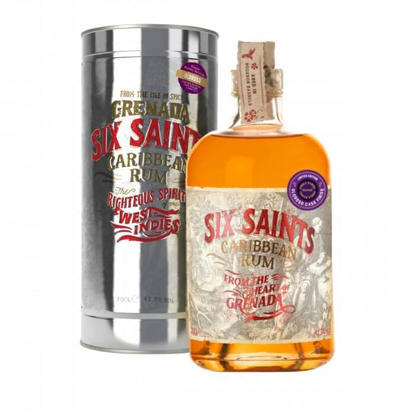 Rom Caraibian, Six Saints Oloroso, cutie metalica 700ml - Delicatessen Delicatessen alcool