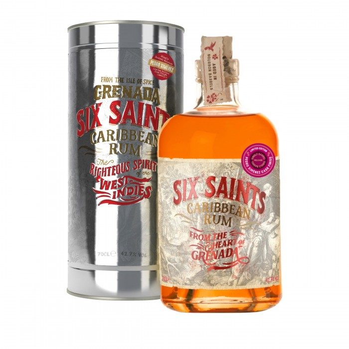 Rom Caraibian, Six Saints Pedro Ximenez, cutie metalica 700ml - Delicatessen Delicatessen alcool