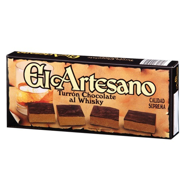 Specialitate de turrón cu ciocolata & whisky El Artesano 200g - Delicatessen Delicatessen Specialitati